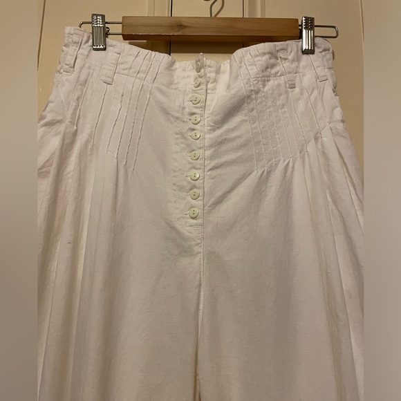 Vintage white pleated high rise pants - Picture 3 of 8